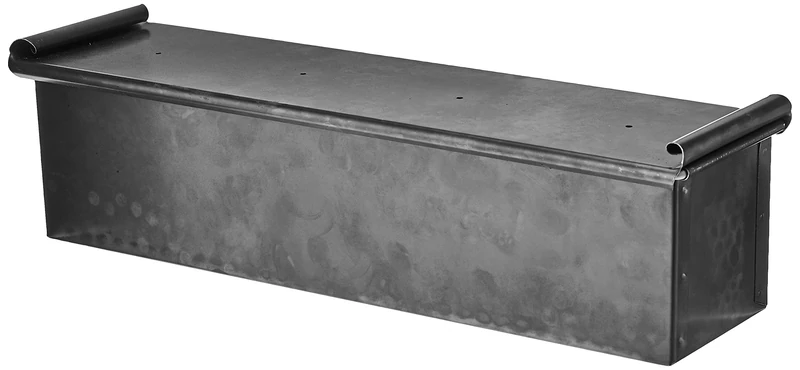 Paderno World Cuisine Pullman Steel Bread Pot with Lid, Blue