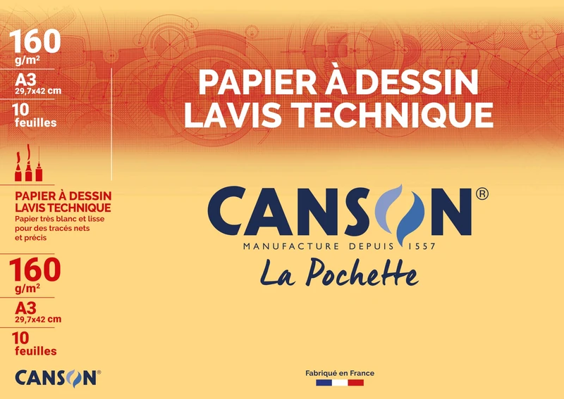 Canson Technical 200037101 Drawing Paper White A3-29,7 x 42 cm White