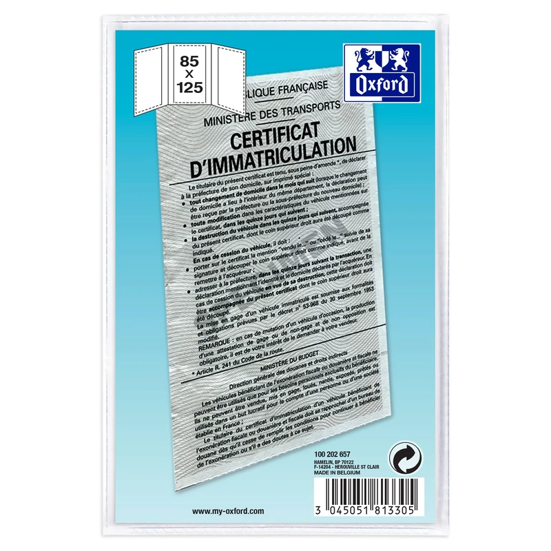 ELBA PVC ID Card 3 Compartments 0.30 mm Format 90 x 135 mm Pack of 1