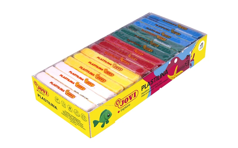 Jovi 15 Pieces Multicolor 150g Sculpting Clay for Kids Writing - Image 1