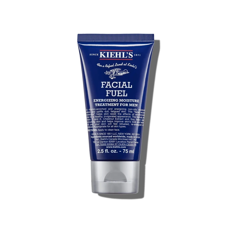 Kiehl's Facial Fuel Moisturiser for Men, Vitamin-Enriched Non-Oily Face Cream, Re-energises & Revitalises Dull Skin with Caffeine, Vitamins C+E, Revitalise & Energise Your Skin, 75Ml