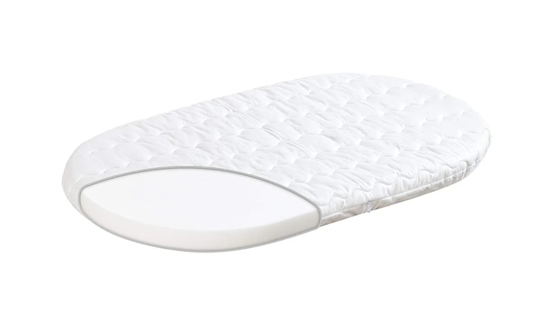 Traeumeland Wash Oval Small Mattress for Pram, 36 x 78 cm