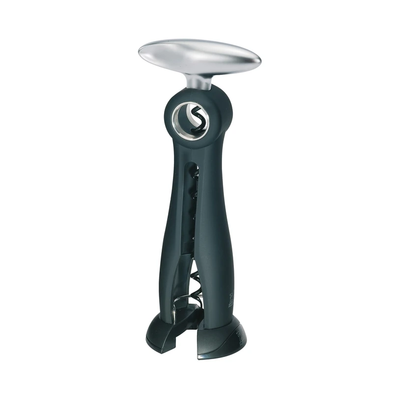 Peugeot - Salma - Continuous Turn Corkscrew - Bottle Opener with Foil Cutter Base, Black, 19cm