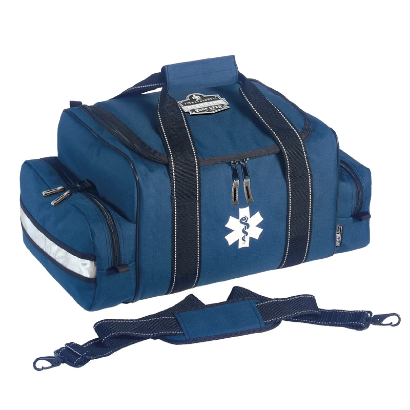 Arsenal 5215 Large First Responder Trauma EMT First Aid Duffel Bag w/ Shoulder Strap, Blue
