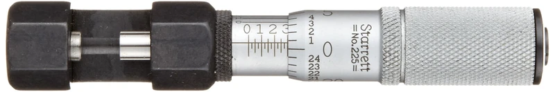Starrett T225F Wire Micrometer, Friction Thimble, 0-0.400" Range, 0.0001" Graduation - Image 1