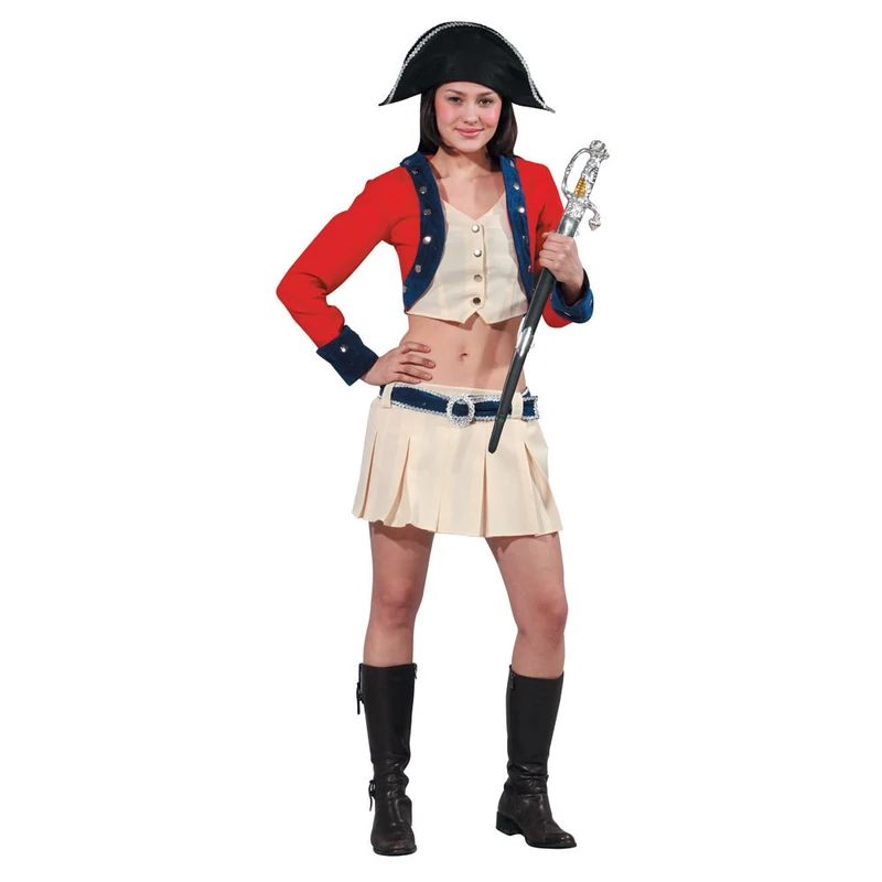 Dress Up America Sexy Colonial Soldier Costume Set (M)