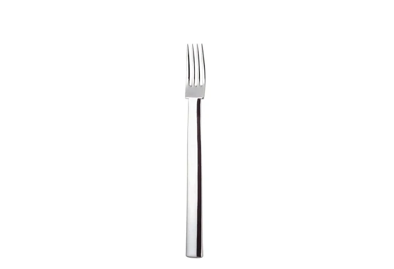 Alessi 18/10 Stainless Steel Mirror Polished Rundes Modell Table Forks, Set of 6, Silver