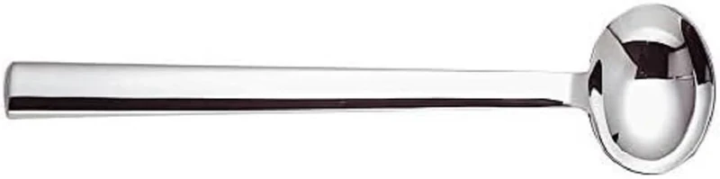 Alessi 18/10 Stainless Steel Mirror Polished Rundes Modell Original Table Spoons, Set of 6, Silver