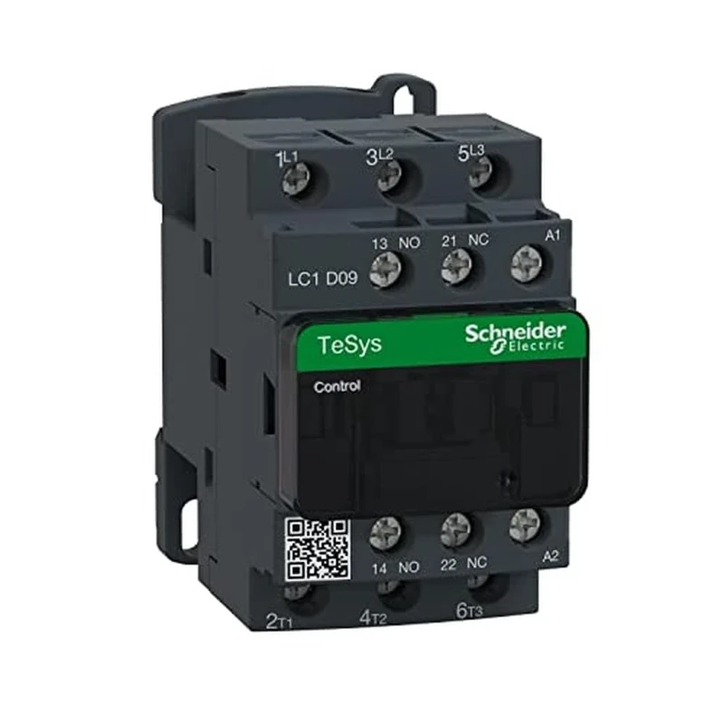 Schneider Electric, TeSys D contactor - 3P(3 NO) - AC-3 - <= 440 V 9 A - 24 V AC coil LC1D09B7