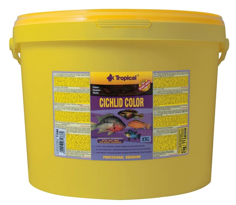 Tropical Cichlid Colour Flakes - Colour Enhancing Fish Food