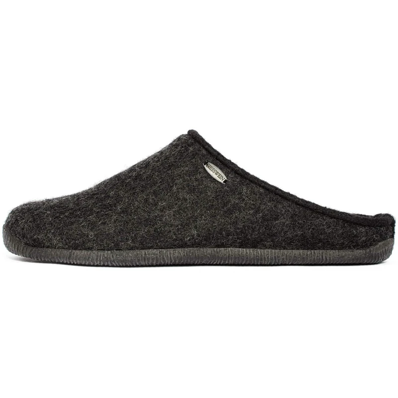 Giesswein Ilsfeld, Men’s Open Back Slippers, Grey (Anthrazit), 6.5 UK (40 EU)