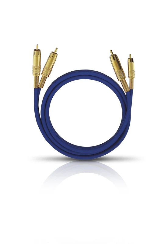 Oehlbach NF 1 Stereo RCA Audio Cable - Blue HiFi Cable