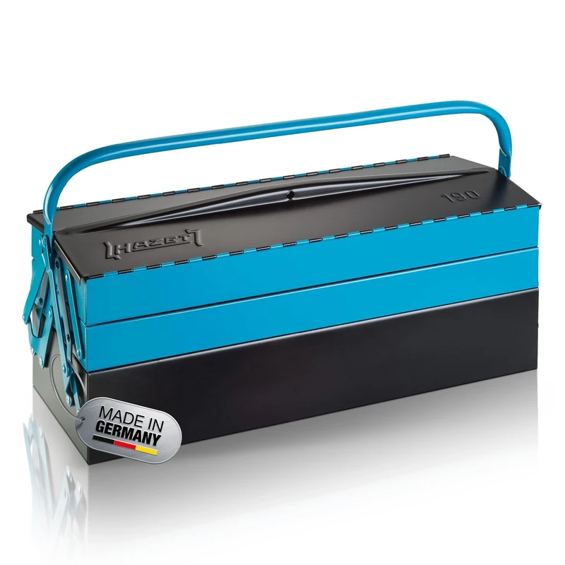 HAZET 190L 245 x 575 x 210 mm Empty Metal Tool Box - Multi-Colour