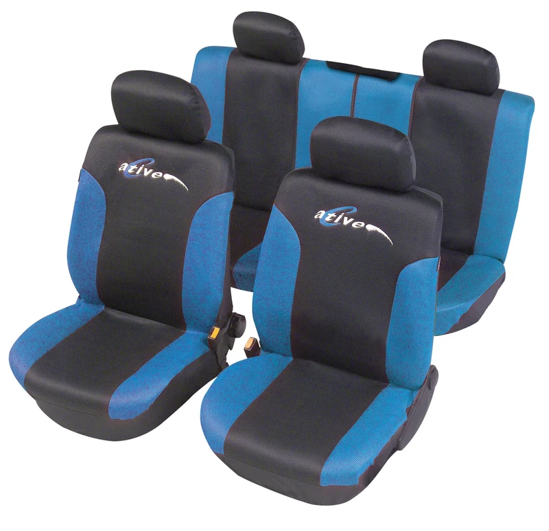 Unitec 84429 Car Seat Cover Mesh Limited Edition Active Blue