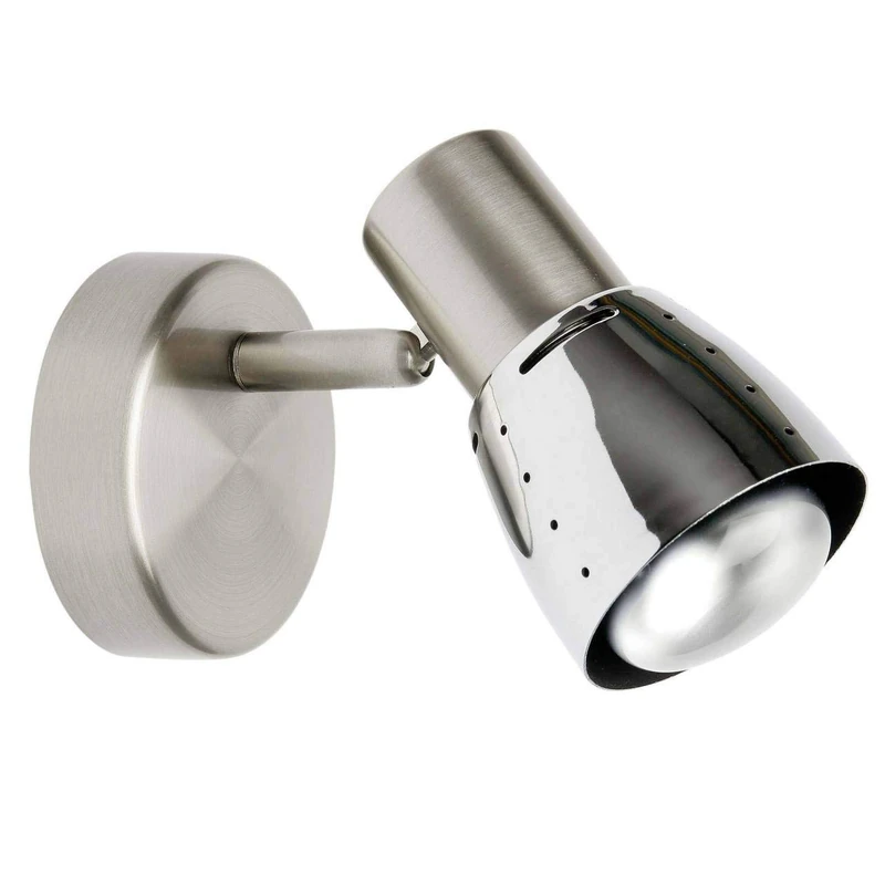 Brilliant Lava 39510/77 Wall Spotlight Iron/Chrome