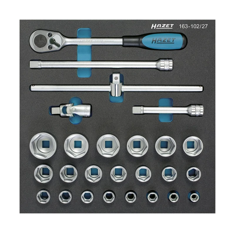 Hazet 163-102/27 Tool Set in Safety-Insert-System