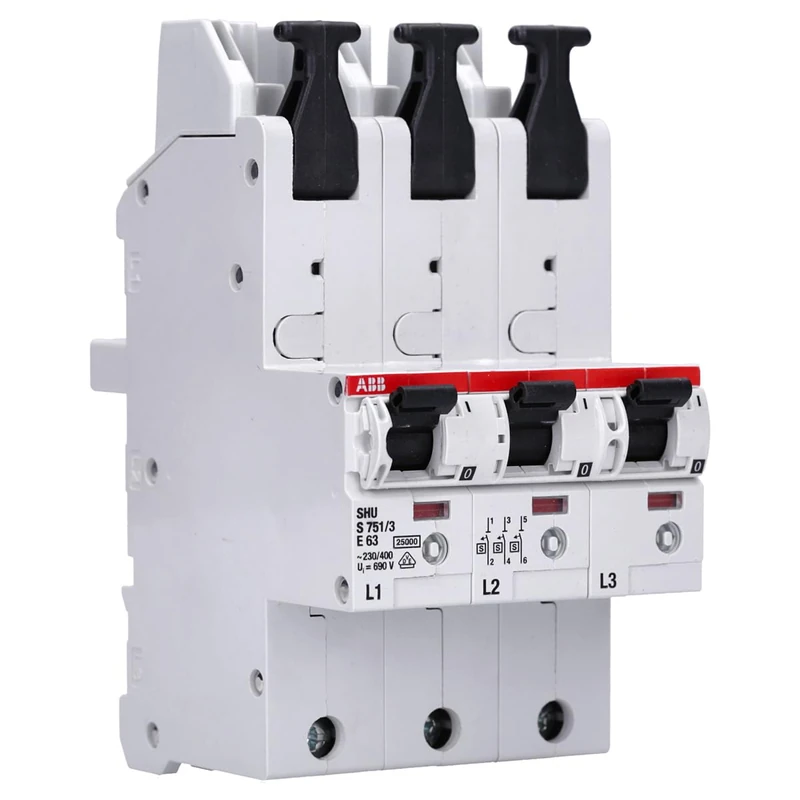 ABB S751/3-E63 Circuit Cutter (230/400, 50/60 Hz, -25-55 °C, -40-70 °C)