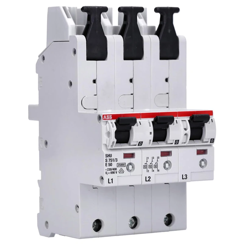 ABB S751/3-E50 Circuit Breaker 230/400 50/60 Hz -25 - 55 °C -40 - 70 °C