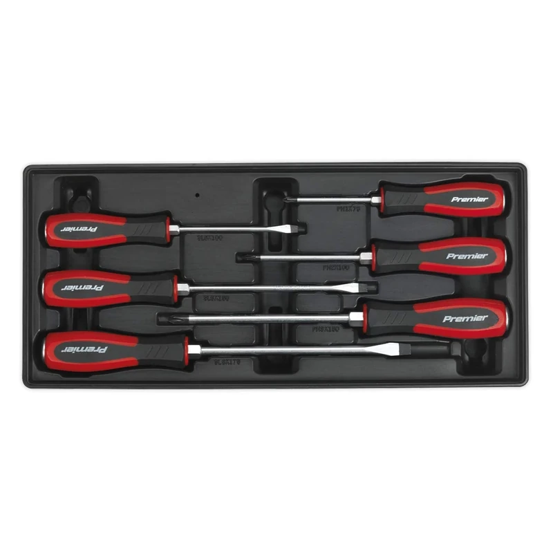 Sealey Tbt29 Tool Tray with Hammer-Thru Screwdriver Set 6Pc