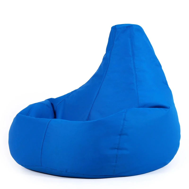 Bean Bag Bazaar Dalton Gaming Bean Bag Chair, Blue, Water Resistant Fabric, Beanbag for Indoor and Outdoor Use with Filling Included, Gaming, Bedroom, Living Room, Garden