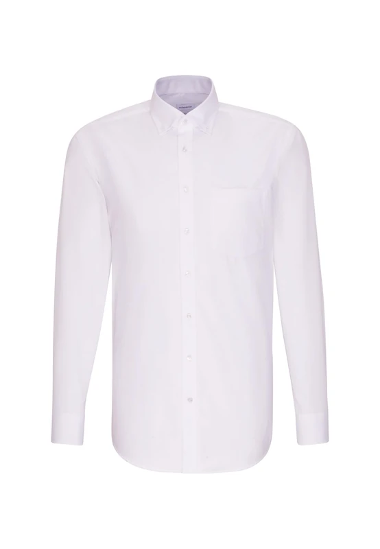 Seidensticker men's business shirt - regular fit - non-iron - button-down collar - long sleeve - 100% cotton