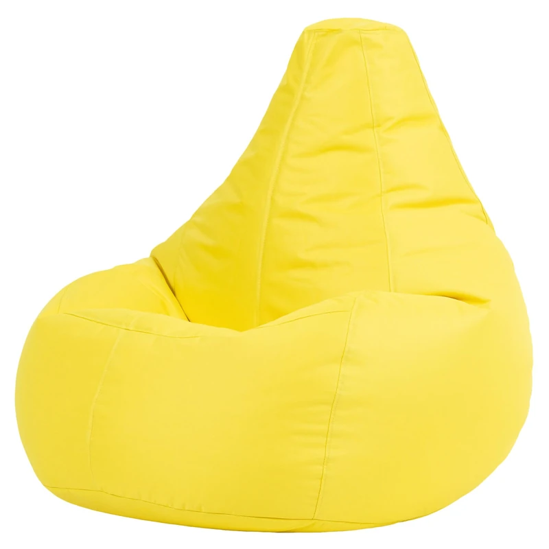 Bean Bag Bazaar Dalton Gaming Bean Bag Chair, Yellow, Water Resistant Fabric, Beanbag for Indoor and Outdoor Use with Filling Included, Gaming, Bedroom, Living Room, Garden