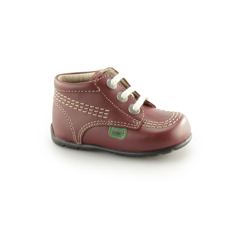 Kickers Women's Classic Kick Hi Ankle Boots, Red, 5 UK