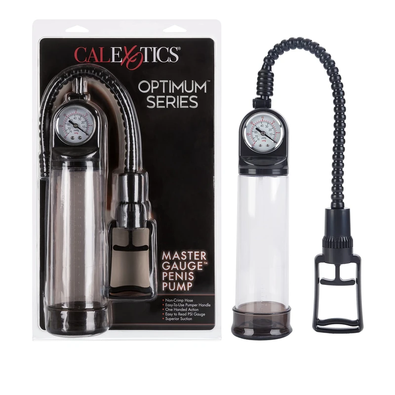 CalExotics Master Gauge Penis Pump with Pressure Dial, Clear - Image 1