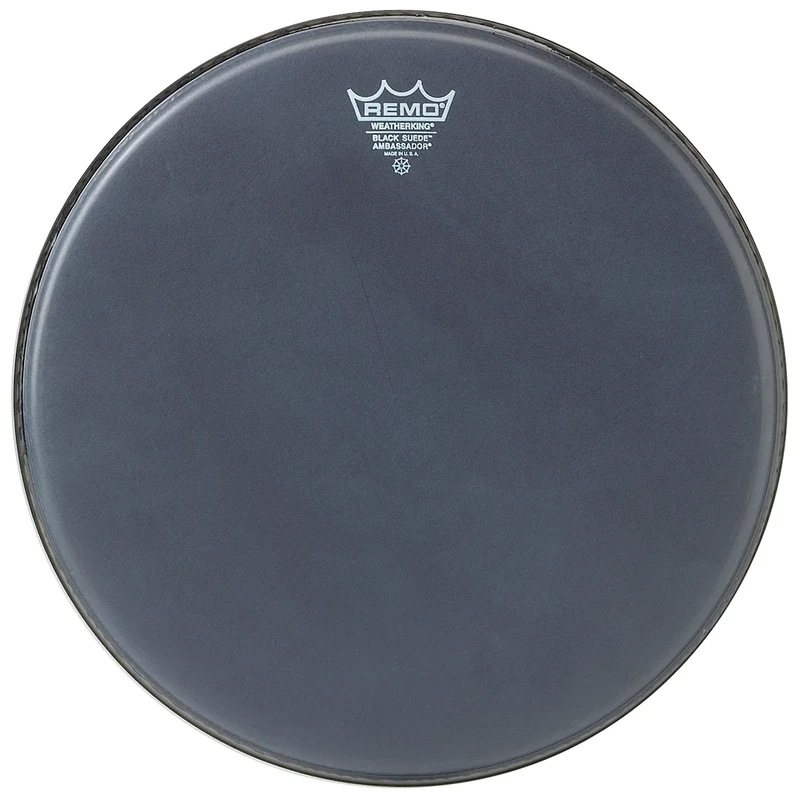 REMO 16" Black Suede Ambassador Head