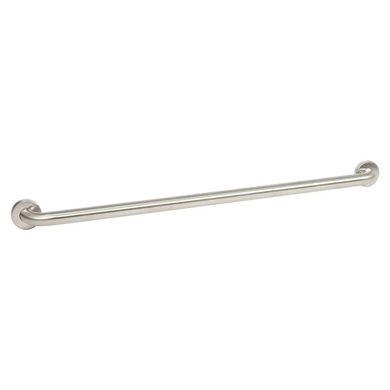 Bobrick 6806.99x42 304 Stainless Steel Straight Grab Bar with Concealed Mounting Snap Flange, Peened Gripping Surface Satin Finish, 1-1/2" Diameter x 42" Length