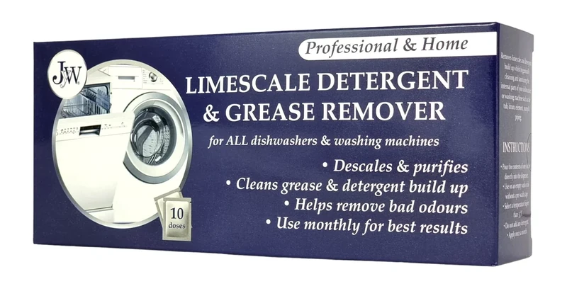 JYW Limescale & Detergent Remover - 10 Sachets for Washers/Dishwashers
