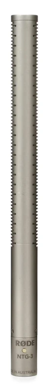 RØDE NTG3 Satin-Nickel Precision Supercardioid RF-Bias Condenser Shotgun Microphone for Location Recording, Foley and Voice Overs