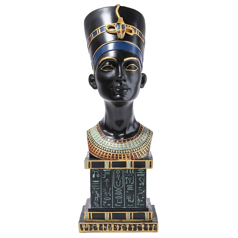 Large Queen Nefertiti Bust Egyptian Decoration Height 34 cm
