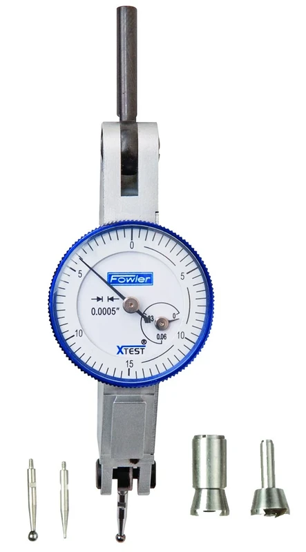 Fowler - 52-562-002-0 52-562-002 Horizontal White Dial X-Test Indicator, 0.0005" Graduation Interval, 0.060" Maximum Measuring Range, 1" Diameter
