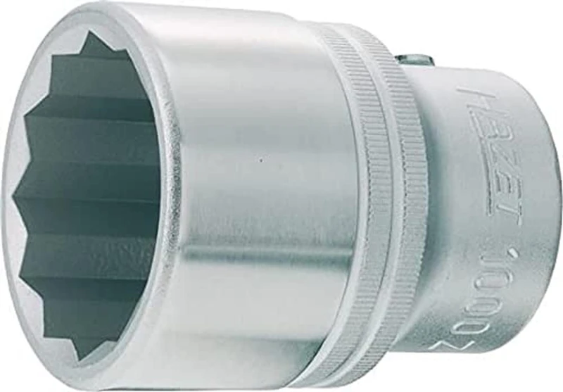 HAZET 1000AZ-1.13/16 73 mm 12-Point Profile Socket - Chrome-Plated/Polished