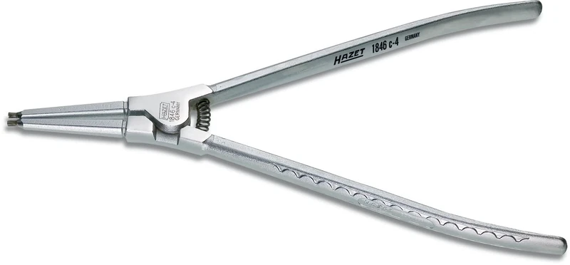 HAZET 1846C-4 310 mm Circlip Pliers - Chrome-Plated/Steel Grey