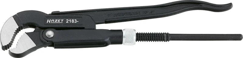 HAZET 2183-2 535 mm Swedish Pattern Polished Jaws Wrench - Powder Coated