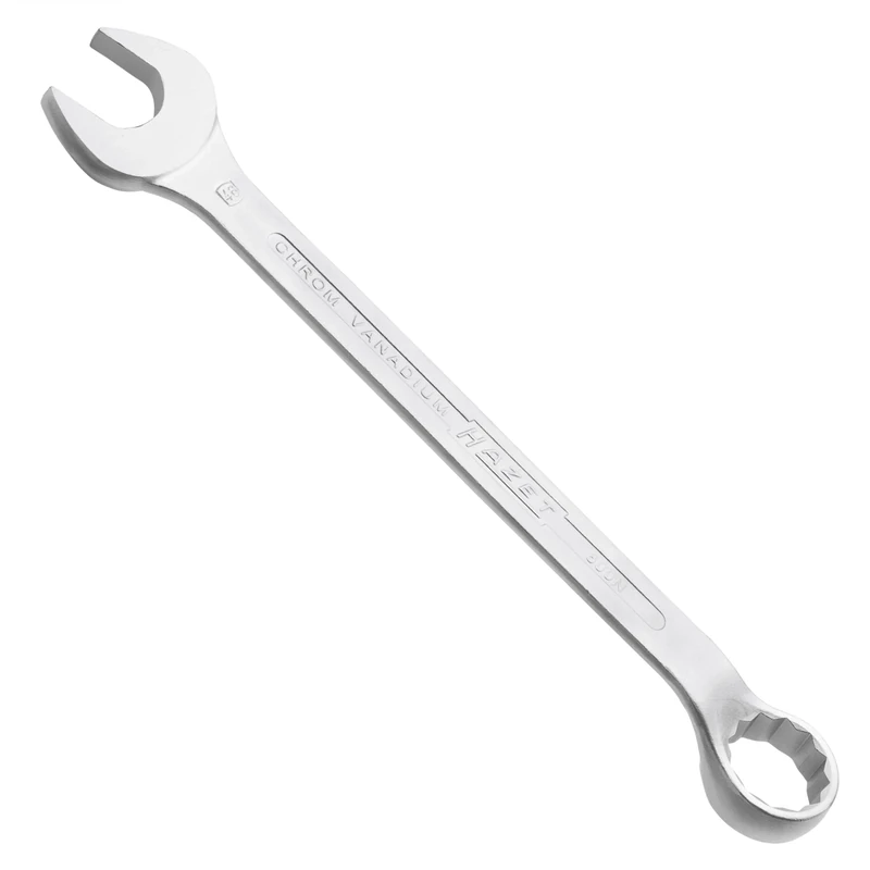 HAZET 600N-46 520 mm 12-Point Profile Polished Head Combination Wrench - Chrome-Plated