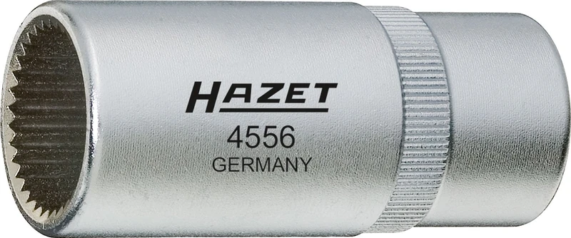 HAZET 4556 55.5 mm Outside Serration Profile Pressure Valve Holder Tool - Chrome-Plated