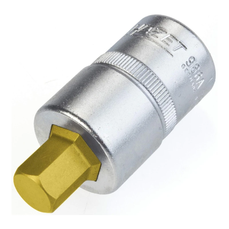 HAZET 986A-7/16 Hexagon Profile Screwdriver Socket - CVD-Tin Coated