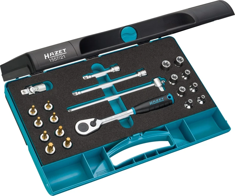 HAZET 1557/21 Torx Profile Tool Set - Multi-Colour