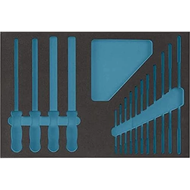 Hazet 163-55L 2-Component Soft Foam Insert - Multi-Colour