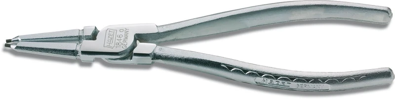 HAZET 1846A-3 225 mm Circlip Pliers - Chrome-Plated/Steel Grey