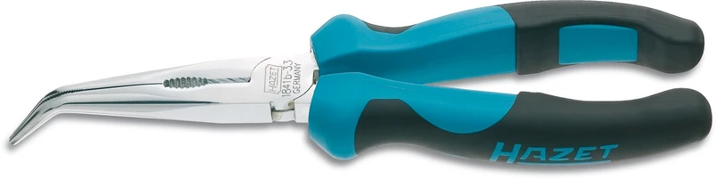 HAZET 1841B-33 200 mm Snipe Nose Pliers - Bright Chrome-Plated
