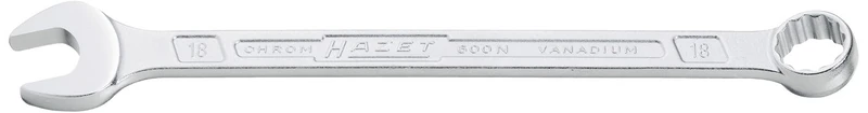 HAZET 600NA-1 354 mm 12-Point Profile Combination Wrench - Chrome-Plated