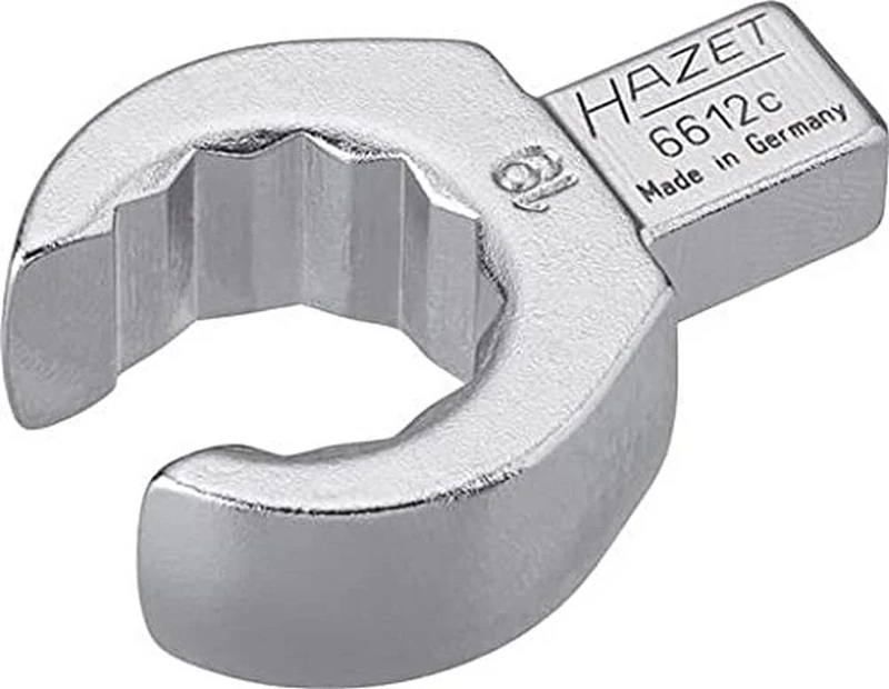 HAZET 6612C-19 46.8 mm 12-Point Profile Insert Box-End Open Wrench - Chrome-Plated