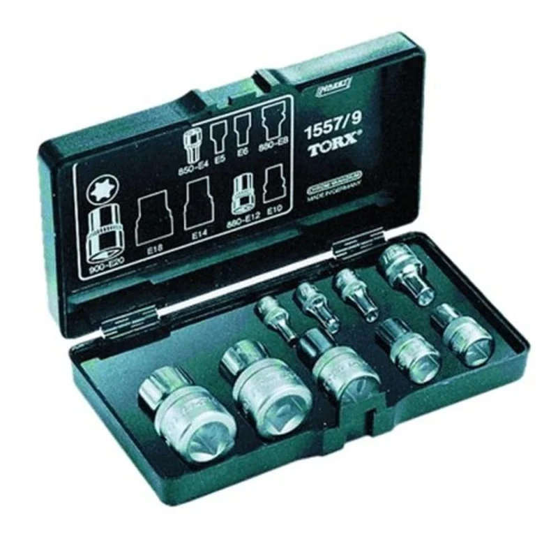 Hazet 1557/9 Torx Screw Driving Tool Set