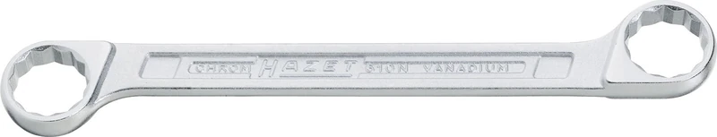 HAZET 610N-27X32 308.7 mm Hexagon Traction Profile Polished Head Double Box-End Wrench - Chrome-Plated