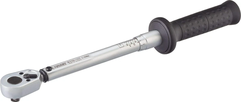 Chiave dinamometrica HAZET 6110-1CT, Attacco quadro 10 mm (3/8 di pollice),cricchetto reversibile 5-60 Nm, precisione 2%,Utensili dinamometrici premium ad alta precisione per le esigenze più elevate - Image 1