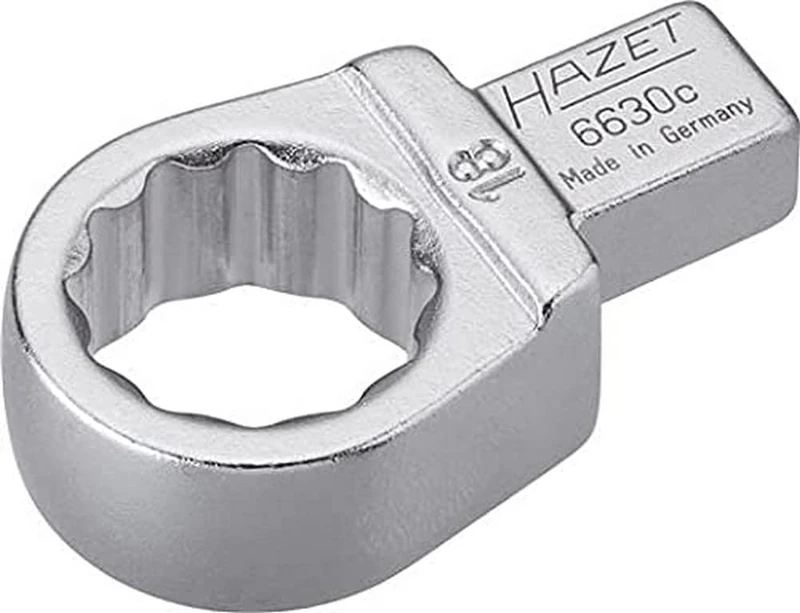 HAZET 6630C-18 47.8 mm 12-Point Traction Profile Insert Box-End Wrench - Chrome-Plated